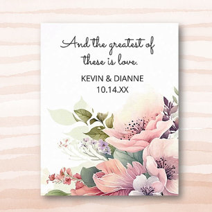 Keepsake Wedding Date Custom Love  Poster