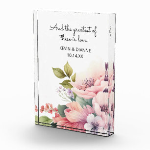 Keepsake Wedding Gift! Custom Love Photo Block