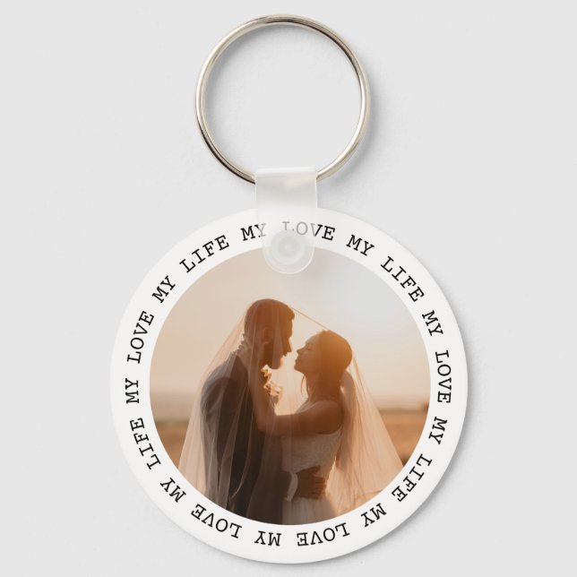 Keepsake Wedding Photo Keychain (Front)
