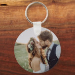 Keepsake Wedding Photo Keychain<br><div class="desc">Custom printed key chains personalized with your photo and custom text. Add a special photo and use the design tools to add your own text. Customize it to add more photos and choose from all of the text font and color options to create your own unique wedding photo gifts for...</div>