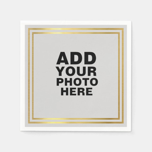 Keepsake Wedding Photo Napkin (Front)