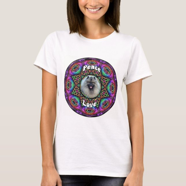 Kees sur T-shirt mandala violet clair (Devant)