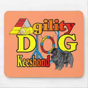 Keeshond Agility Gifts Mouse Pad