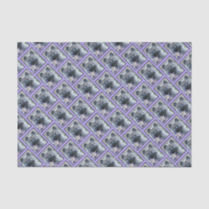 Keeshond and Columbine - Dog Photograph Tissue Paper