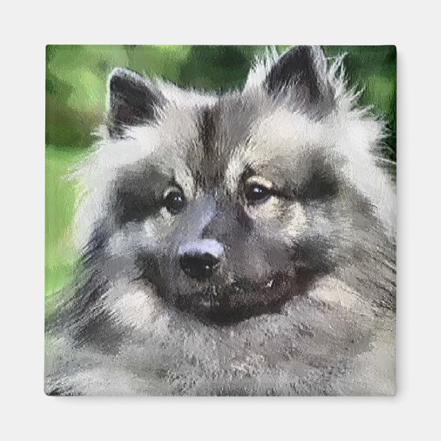 Keeshond Art Gifts Magnet (Front)