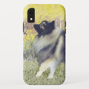 Keeshond Aspen Painting - Cute Original Dog Art iPhone XR Case