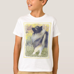 Keeshond Aspen Painting - Cute Original Dog Art T-Shirt