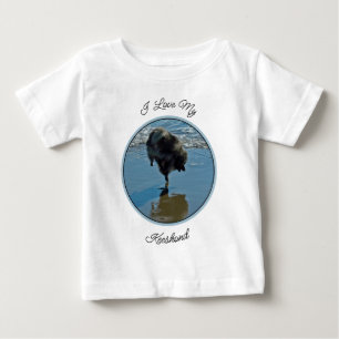 Keeshond Ballet Photograph - Cute Original Dog Art Baby T-Shirt