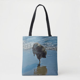 Keeshond Ballet Photograph - Cute Original Dog Art Tote Bag