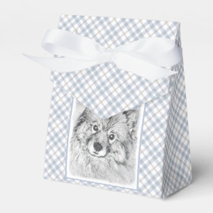 Keeshond Beth Painting - Cute Original Dog Art Favor Box