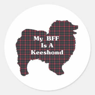 Keeshond BFF Sticker