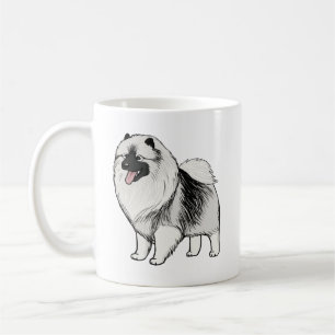Keeshond Cartoon Dog   Cute Keesie Lover's Coffee Mug