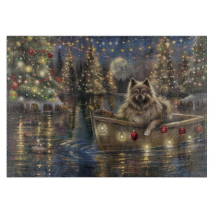 Keeshond Christmas Festive Voyage Cutting Board