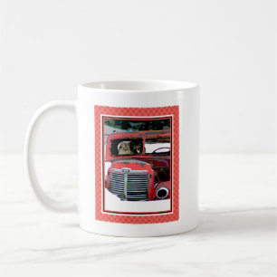 Keeshond Christmas Old Truck Painting Dog Art Coffee Mug