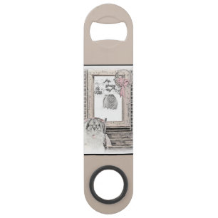 Keeshond Christmas Winter Window Painting Dog Art Bar Key