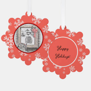 Keeshond Christmas Winter Window Painting Dog Art Ornament Card
