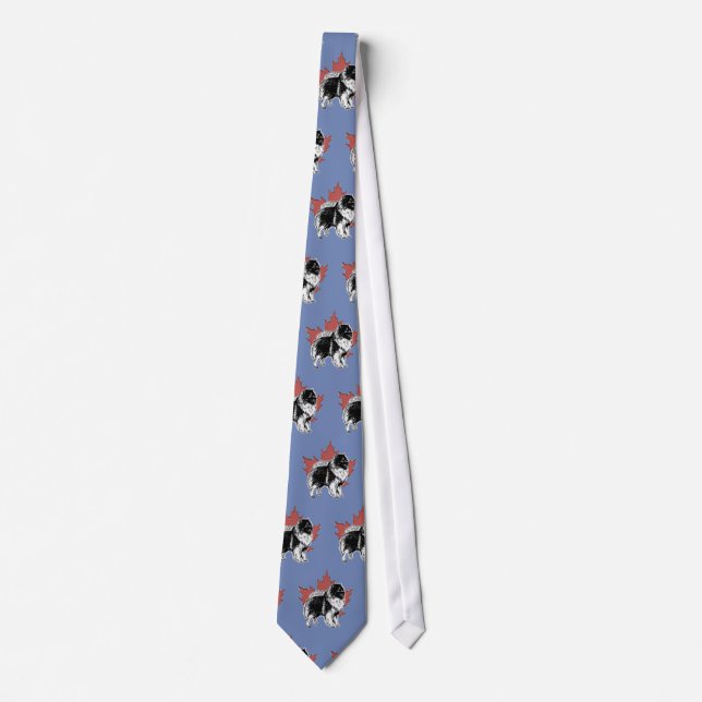 Keeshond Club of Canada tie - Blue (Front)