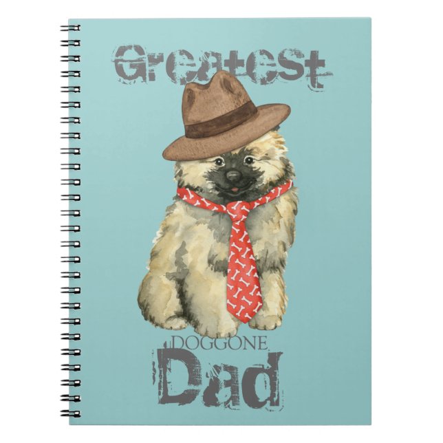 Keeshond Dad Notebook (Front)