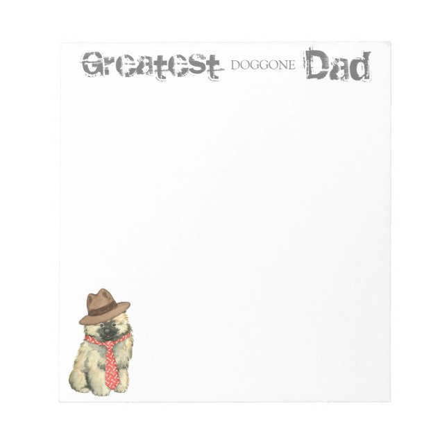Keeshond Dad Notepad (Front)