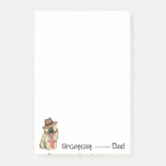 Keeshond Dad Post-it Notes (Front)
