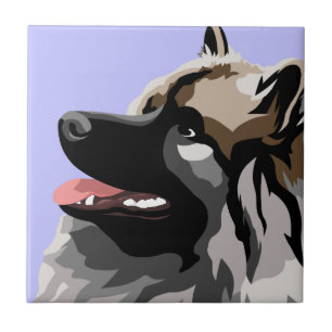Keeshond Dog Tile