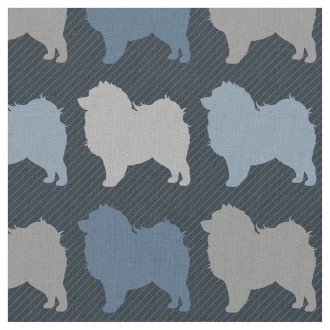 Keeshond Fabric (Close Up)
