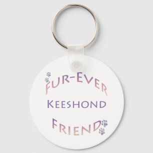 Keeshond Furever Keychain
