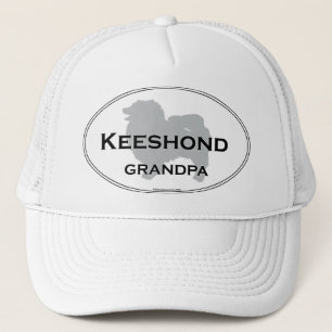 Keeshond Grandpa Trucker Hat