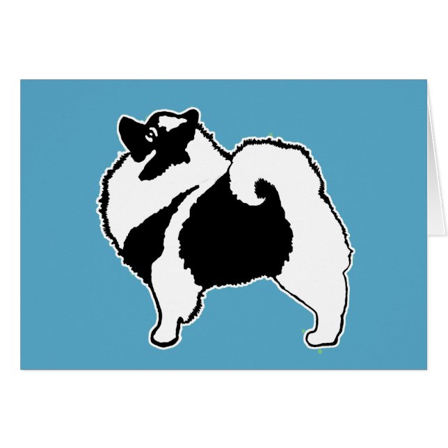 Keeshond Graphics - Cute Original Chig Art (Devant horizontal)