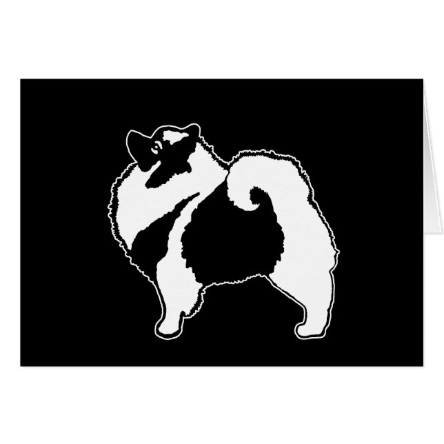 Keeshond Graphics  - Cute Original Dog Art (Front Horizontal)