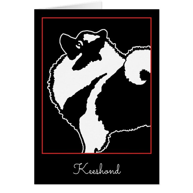 Keeshond Graphics  - Cute Original Dog Art (Front)