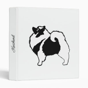 Keeshond Graphics - Cute Original Dog Art 3 Ring Binder