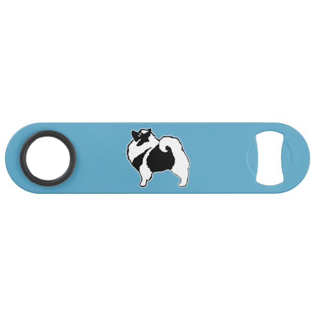 Keeshond Graphics  - Cute Original Dog Art Bar Key (Front (Horizontal))