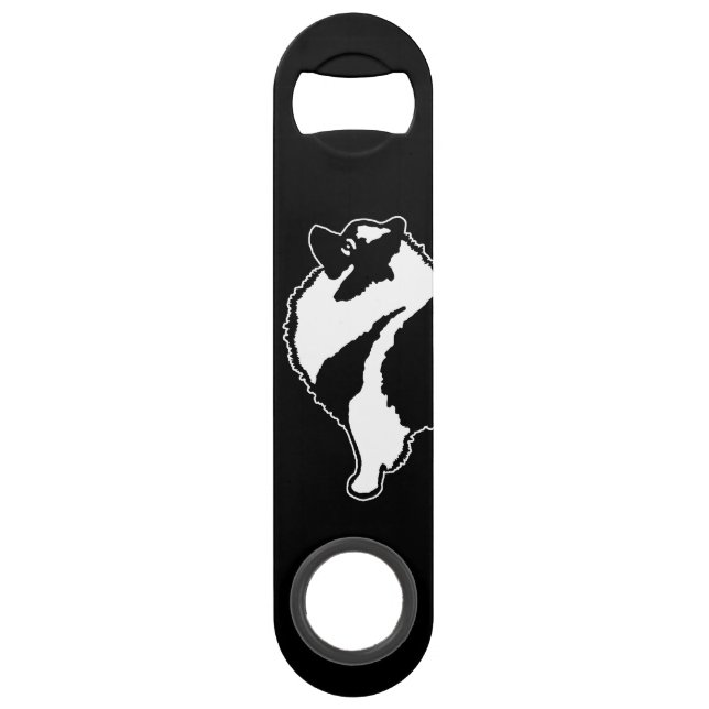 Keeshond Graphics  - Cute Original Dog Art Bar Key (Back)