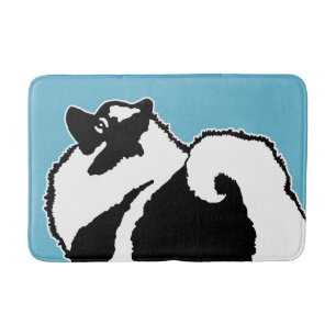 Keeshond Graphics - Cute Original Dog Art Bath Mat