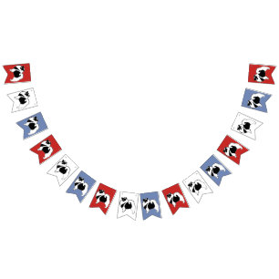 Keeshond Graphics - Cute Original Dog Art Bunting Flags
