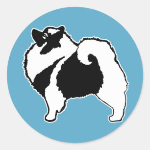 Keeshond Graphics  - Cute Original Dog Art Classic Round Sticker