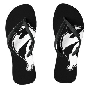 Keeshond Graphics - Cute Original Dog Art Flip Flops