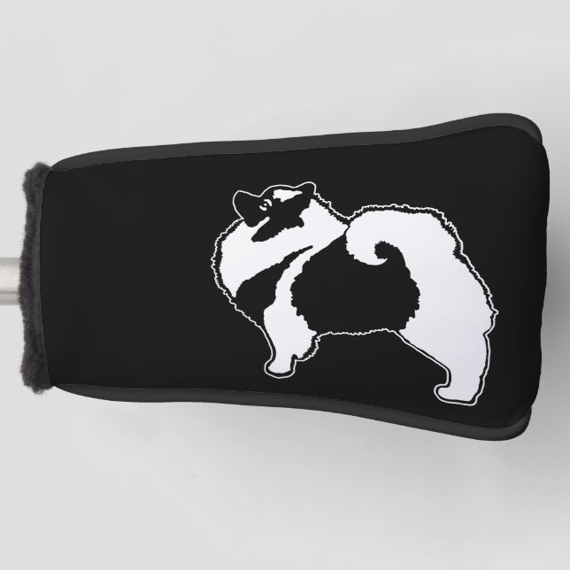 Keeshond Graphics  - Cute Original Dog Art Golf Head Cover (Front)