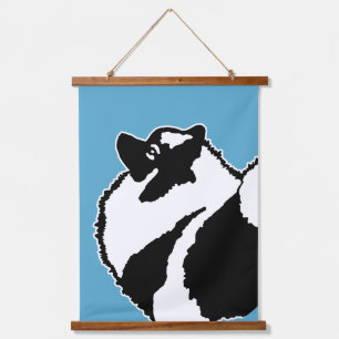 Keeshond Graphics - Cute Original Dog Art Hanging Tapestry