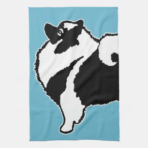 Keeshond Graphics  - Cute Original Dog Art Kitchen Towel