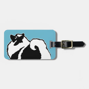 Keeshond Graphics  - Cute Original Dog Art Luggage Tag