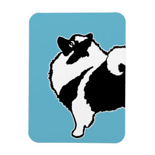 Keeshond Graphics - Cute Original Dog Art Magnet
