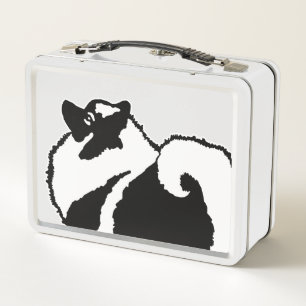 Keeshond Graphics  - Cute Original Dog Art Metal Lunch Box