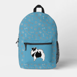 Keeshond Graphics  - Cute Original Dog Art Printed Backpack