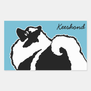 Keeshond Graphics  - Cute Original Dog Art Sticker