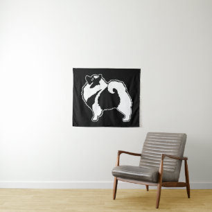 Keeshond Graphics  - Cute Original Dog Art Tapestry