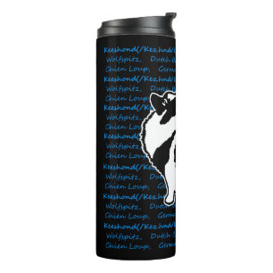 Keeshond Graphics - Cute Original Dog Art Thermal Tumbler