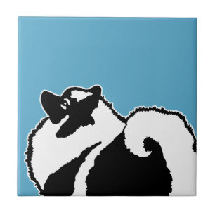 Keeshond Graphics  - Cute Original Dog Art Tile