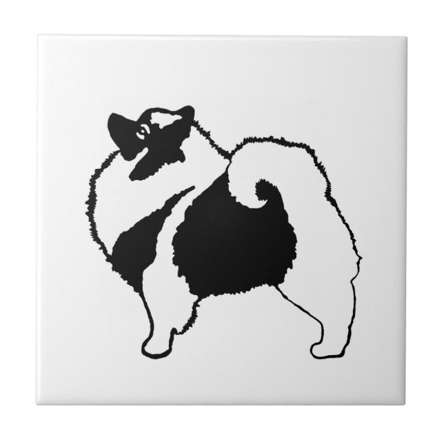 Keeshond Graphics  - Cute Original Dog Art Tile (Front)